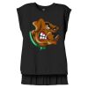 Women's Flowy Muscle Tee With Rolled Cuffs Thumbnail