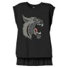 Women's Flowy Muscle Tee With Rolled Cuffs Thumbnail