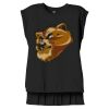 Women's Flowy Muscle Tee With Rolled Cuffs Thumbnail