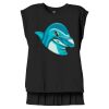 Women's Flowy Muscle Tee With Rolled Cuffs Thumbnail