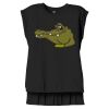 Women's Flowy Muscle Tee With Rolled Cuffs Thumbnail
