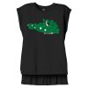 Women's Flowy Muscle Tee With Rolled Cuffs Thumbnail