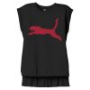 Women's Flowy Muscle Tee With Rolled Cuffs Thumbnail