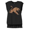 Women's Flowy Muscle Tee With Rolled Cuffs Thumbnail