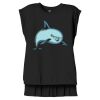 Women's Flowy Muscle Tee With Rolled Cuffs Thumbnail