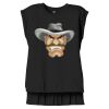 Women's Flowy Muscle Tee With Rolled Cuffs Thumbnail