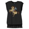 Women's Flowy Muscle Tee With Rolled Cuffs Thumbnail