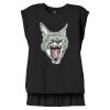 Women's Flowy Muscle Tee With Rolled Cuffs Thumbnail
