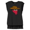 Women's Flowy Muscle Tee With Rolled Cuffs Thumbnail