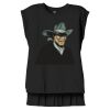 Women's Flowy Muscle Tee With Rolled Cuffs Thumbnail