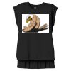 Women's Flowy Muscle Tee With Rolled Cuffs Thumbnail