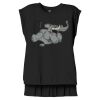 Women's Flowy Muscle Tee With Rolled Cuffs Thumbnail