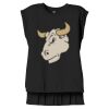Women's Flowy Muscle Tee With Rolled Cuffs Thumbnail