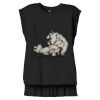 Women's Flowy Muscle Tee With Rolled Cuffs Thumbnail