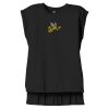 Women's Flowy Muscle Tee With Rolled Cuffs Thumbnail