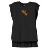 Women's Flowy Muscle Tee With Rolled Cuffs Thumbnail
