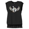 Women's Flowy Muscle Tee With Rolled Cuffs Thumbnail