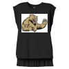 Women's Flowy Muscle Tee With Rolled Cuffs Thumbnail