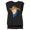 Women's Flowy Muscle Tee With Rolled Cuffs Thumbnail