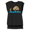 Women's Flowy Muscle Tee With Rolled Cuffs Thumbnail