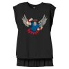Women's Flowy Muscle Tee With Rolled Cuffs Thumbnail