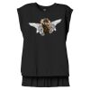 Women's Flowy Muscle Tee With Rolled Cuffs Thumbnail