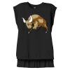 Women's Flowy Muscle Tee With Rolled Cuffs Thumbnail