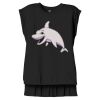 Women's Flowy Muscle Tee With Rolled Cuffs Thumbnail