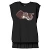 Women's Flowy Muscle Tee With Rolled Cuffs Thumbnail