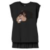 Women's Flowy Muscle Tee With Rolled Cuffs Thumbnail