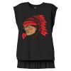 Women's Flowy Muscle Tee With Rolled Cuffs Thumbnail