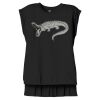 Women's Flowy Muscle Tee With Rolled Cuffs Thumbnail