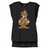 Women's Flowy Muscle Tee With Rolled Cuffs Thumbnail