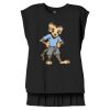 Women's Flowy Muscle Tee With Rolled Cuffs Thumbnail