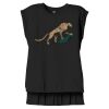 Women's Flowy Muscle Tee With Rolled Cuffs Thumbnail