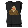 Women's Flowy Muscle Tee With Rolled Cuffs Thumbnail