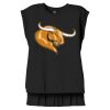 Women's Flowy Muscle Tee With Rolled Cuffs Thumbnail