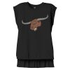 Women's Flowy Muscle Tee With Rolled Cuffs Thumbnail