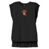Women's Flowy Muscle Tee With Rolled Cuffs Thumbnail