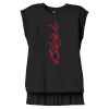 Women's Flowy Muscle Tee With Rolled Cuffs Thumbnail