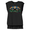 Women's Flowy Muscle Tee With Rolled Cuffs Thumbnail