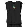 Women's Flowy Muscle Tee With Rolled Cuffs Thumbnail