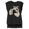 Women's Flowy Muscle Tee With Rolled Cuffs Thumbnail