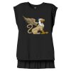 Women's Flowy Muscle Tee With Rolled Cuffs Thumbnail