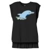 Women's Flowy Muscle Tee With Rolled Cuffs Thumbnail
