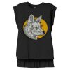 Women's Flowy Muscle Tee With Rolled Cuffs Thumbnail
