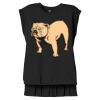 Women's Flowy Muscle Tee With Rolled Cuffs Thumbnail