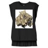 Women's Flowy Muscle Tee With Rolled Cuffs Thumbnail