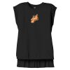 Women's Flowy Muscle Tee With Rolled Cuffs Thumbnail