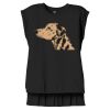 Women's Flowy Muscle Tee With Rolled Cuffs Thumbnail